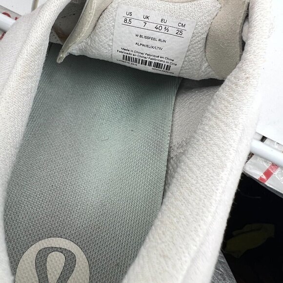 Lululemon Blissfeel Women Sz 8.5 Vapor White Lemon Sorbet Athletic Running Shoes - Picture 13 of 14